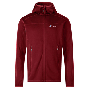 Berghaus Mens Pravitale 2.0 Hooded Fleece Jacket Extreme Red Tango Re