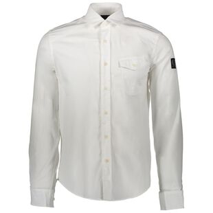 Belstaff Mens Steadway Overshirt White Sportpursuit