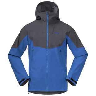 Bergans Mens Senja Hybrid Softshell Jacket Strong Blue Solid Dark Gre