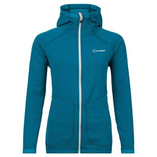 Berghaus Womens Redonda Hooded Fleece Jacket Deep Lagoon