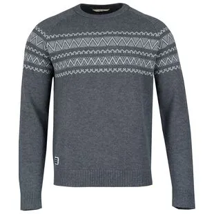Gant Men's O Stripe Textured Crew Sweater, Medium, Cream 