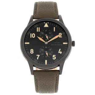 Elevon Montre de tous les jours Torque Marron Blanc Sportpursuit.c