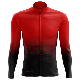 HUUB Mens Archimedes Thermal Long Sleeve Jersey (Red) | Sportpursuit.c
