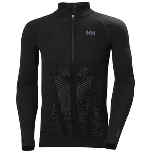 Helly Hansen Mens H1 Pro Lifa Seamless Pullover Black Sportpursuit