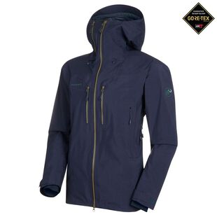 Mammut Mens Alvier GTX Hooded Jacket Peacoat Sportpursuit