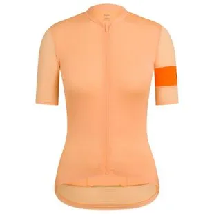 Rapha Womens Pro Team Flyweight Jersey (Peach/Orange