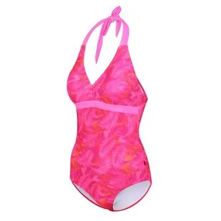 Regatta Womens Flavia Swimming Costume (Pink Fusion Palm)