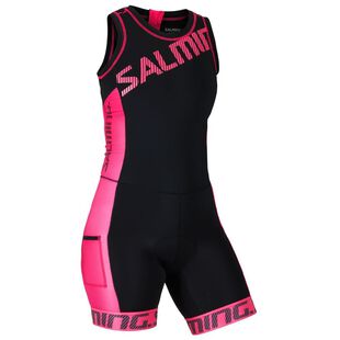 Salming Womens Triathlon Suit (Black/Pink)