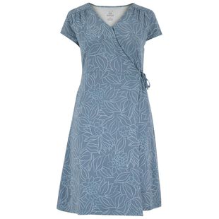 Sherpa Womens Padma Wrap Dress Haze Leaf Sportpursuit