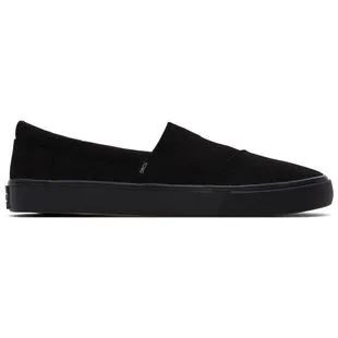 Toms Mens Canvas Casual Shoes Black Sportpursuit
