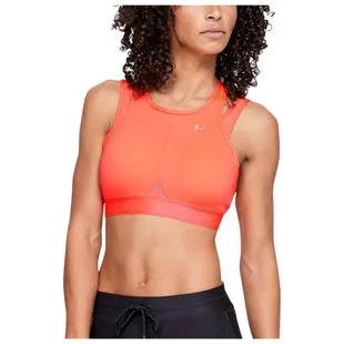 Under Armour Womens Perpetual Sports Bra Coral Sportpursuit