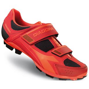 Diadora Mens X Phantom 2 MTB Shoes Racing Red Fluo Red Sportpursui