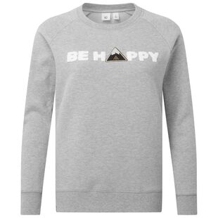 tentree Womens Happy Crew Pullover Hi Rise Grey Sportpursuit
