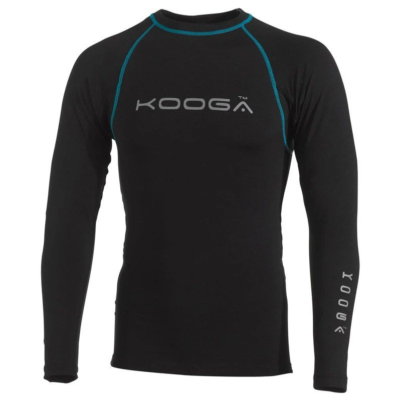 Kooga Mens LongSleeve Power Shirt (Black/Blue)