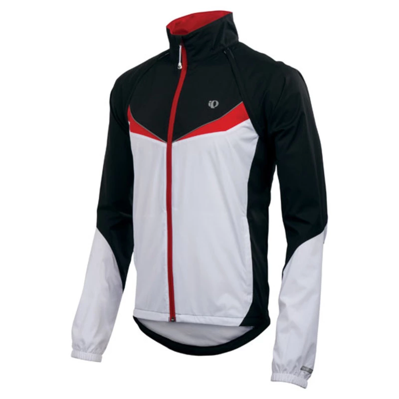 Pearl Izumi Mens Elite Barrier Convertible Jacket Black White Spor