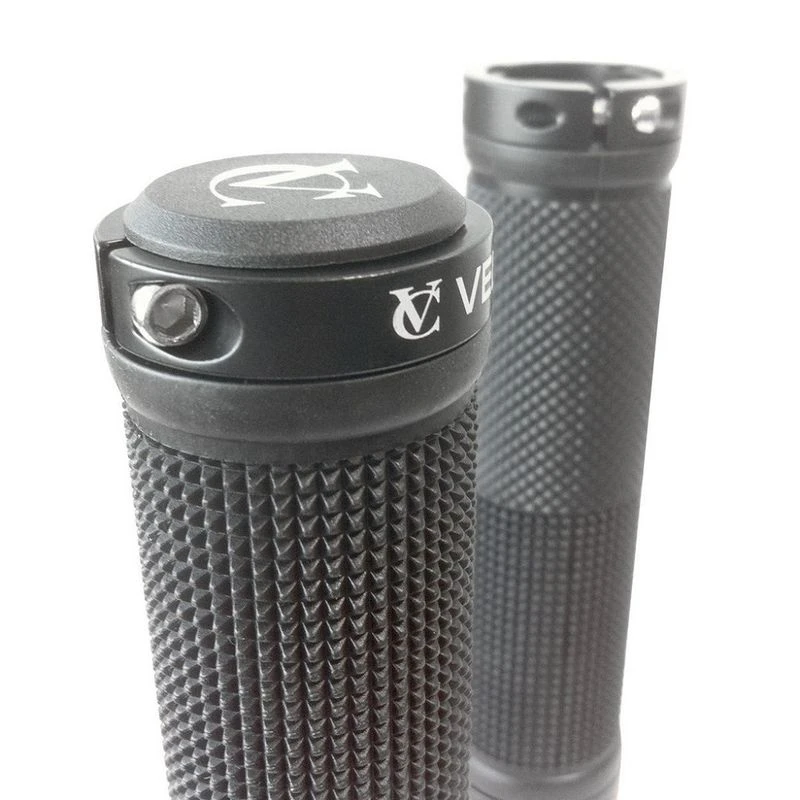 VeloChampion Single Track Lock Bike Grips (Black)