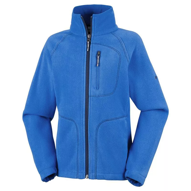 Columbia Kids Fast Trek II Full Zip Fleece Jacket Super Blue Collegi