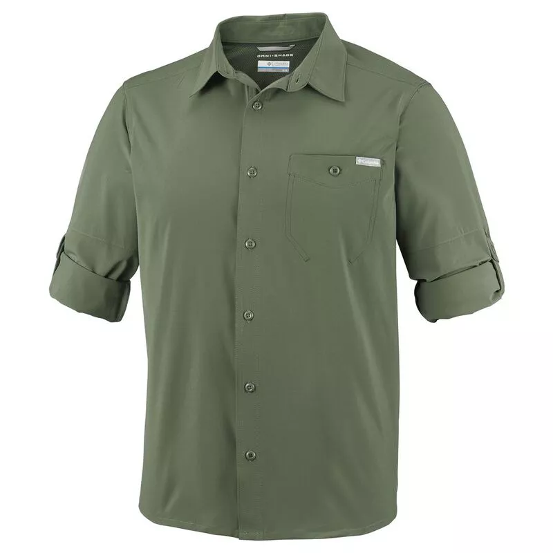 Columbia Mens Triple Canyon Solid Long Sleeve Shirt (Mosstone)