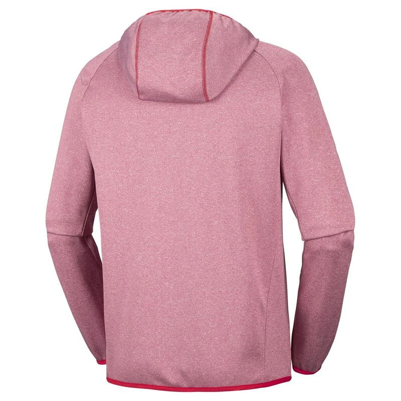 Columbia Mens Drammen Point Hooded Fleece Jacket Red Element Sport