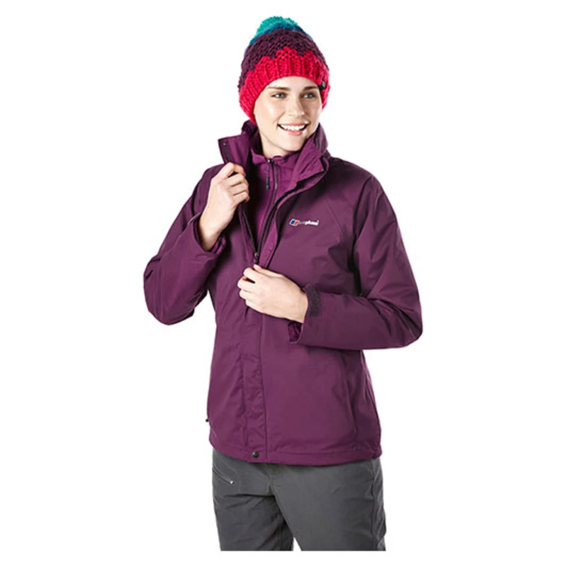 Berghaus Womens Calisto Delta 3 In 1 Jacket Dark Purple Sportpursu