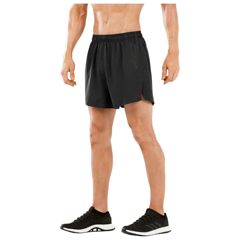 2XU Mens XVENT 7 Inch Short Black Sports Running Gym Breathable Reflective 
