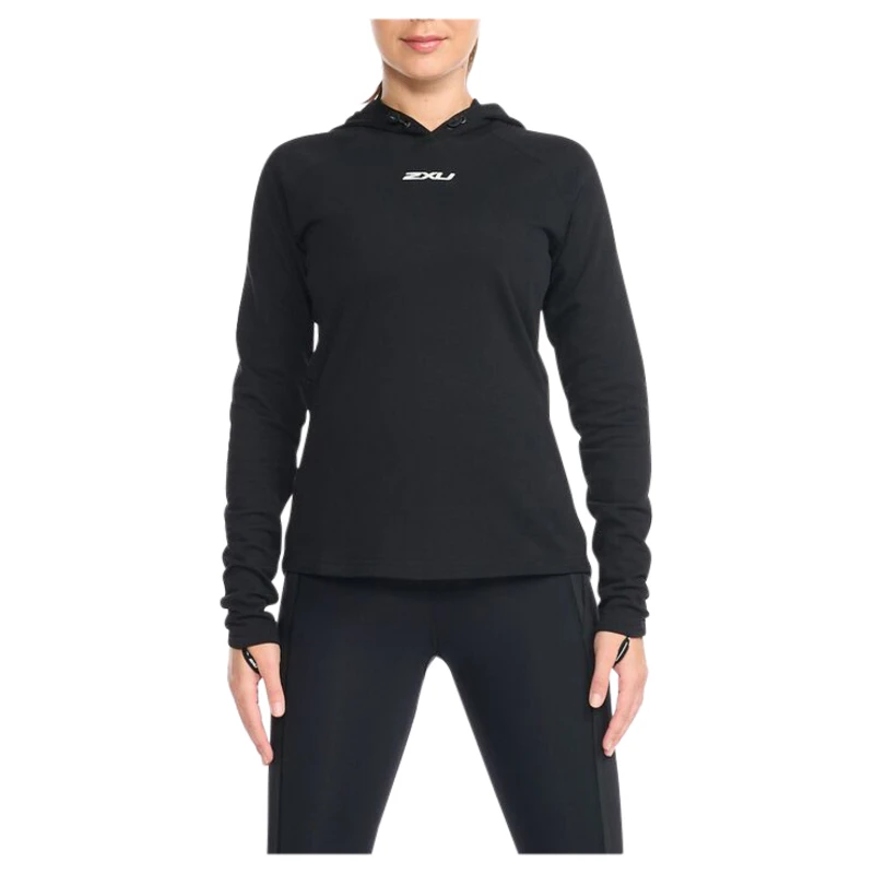 2XU Womens Motion Hoodie Hoodie (Black/White)
