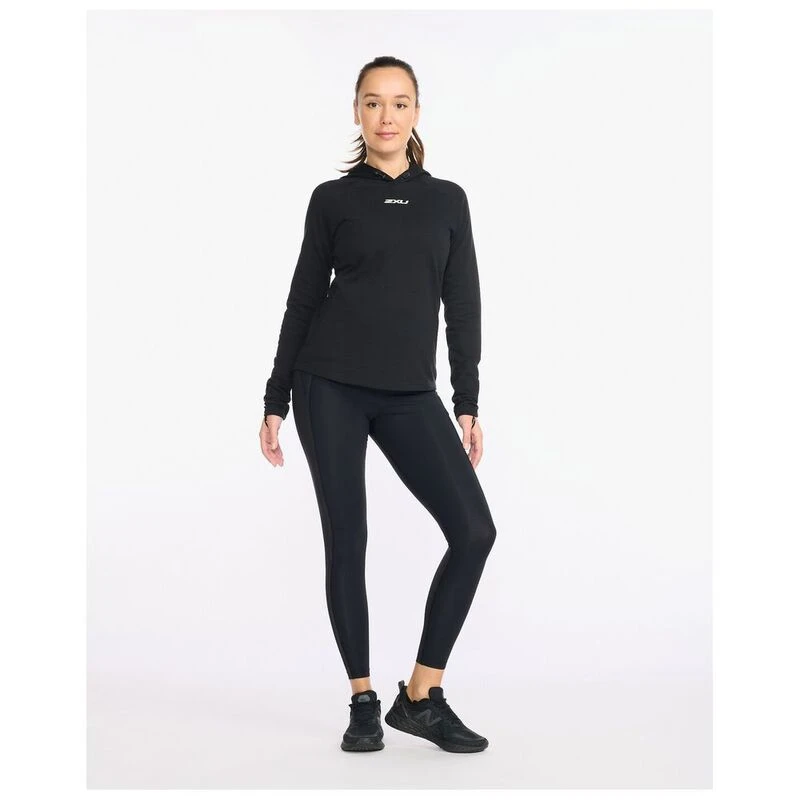 2XU Womens Motion Hoodie Hoodie (Black/White)