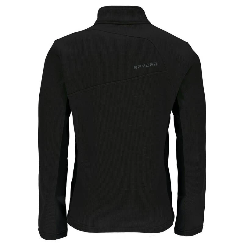 Spyder Mens Bandit Full Zip Lt Wt Stryke Jacket Black Black Sportp