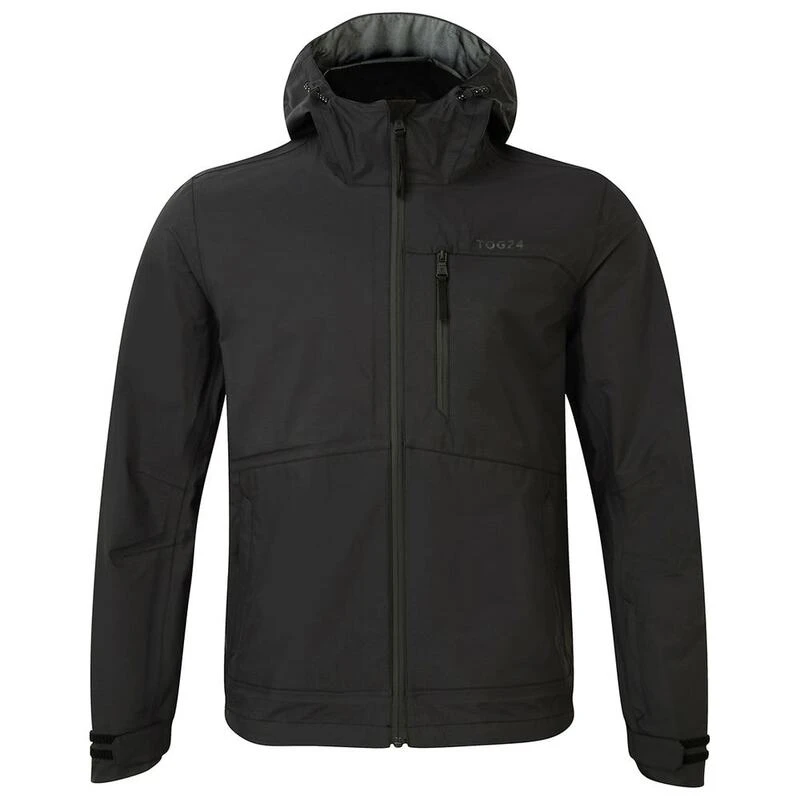 Tog24 Mens Ash Milatex Waterproof Jacket Black Sportpursuit