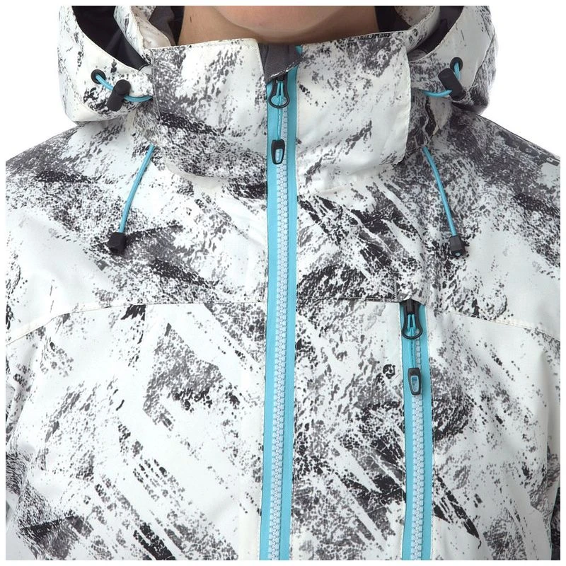 White camo online ski jacket womens