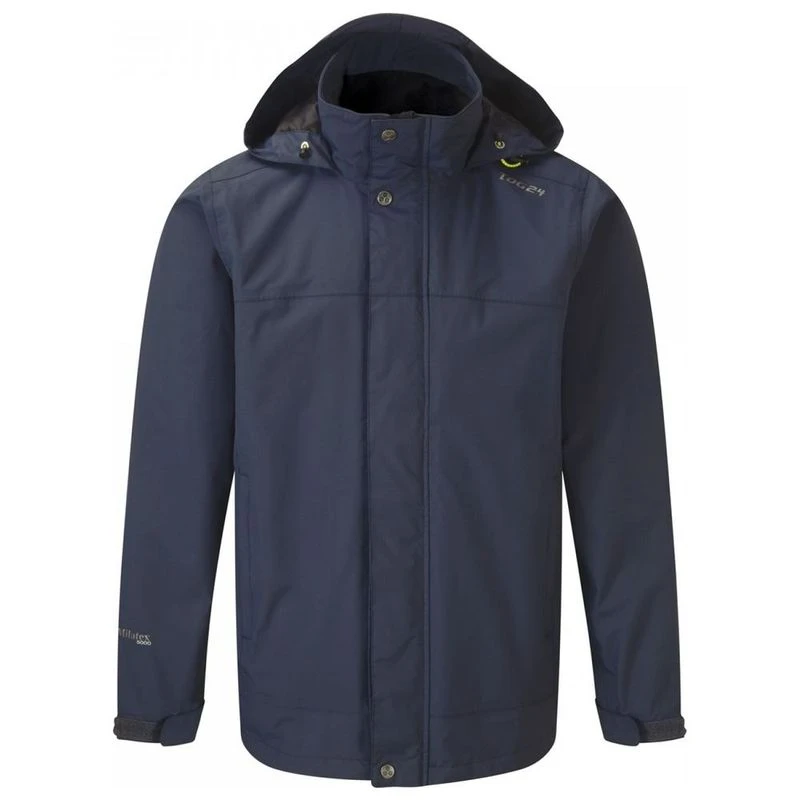 Tog24 Mens Quasar Milatex Waterproof Jacket Mood Blue Sportpursuit