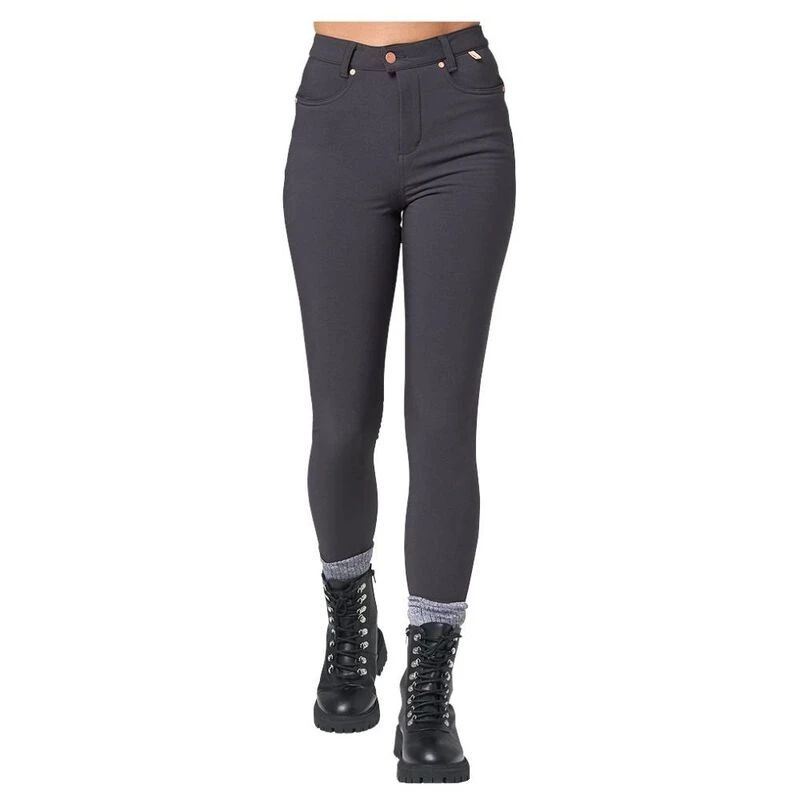 Acai Womens Thermal Skinny Outdoor Trousers (Charcoal) | Sportpursuit.