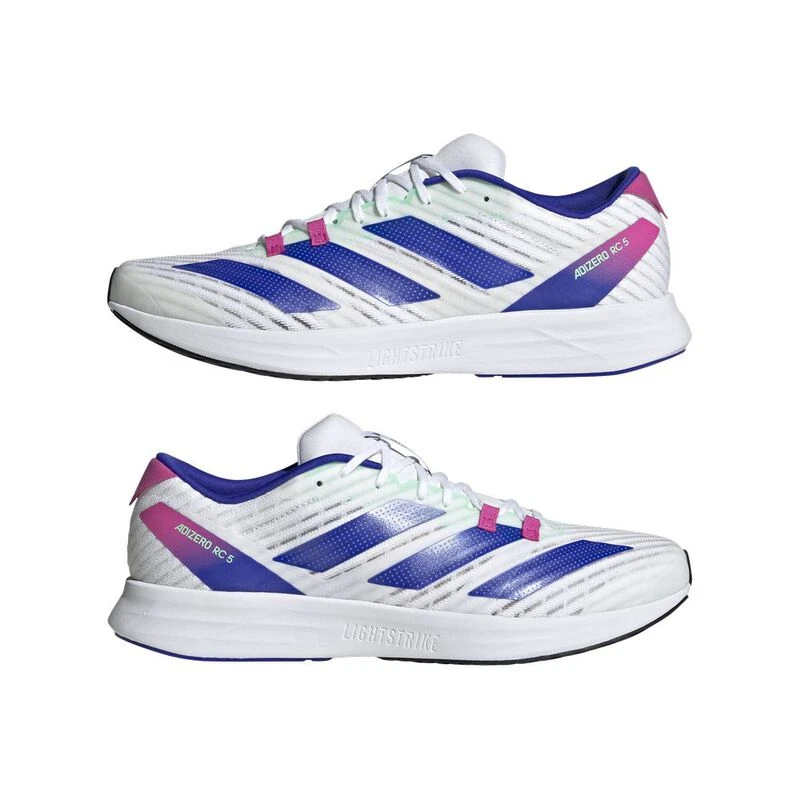 Adidas Mens Adizero RC 5 Running Shoes White Sportpursuit