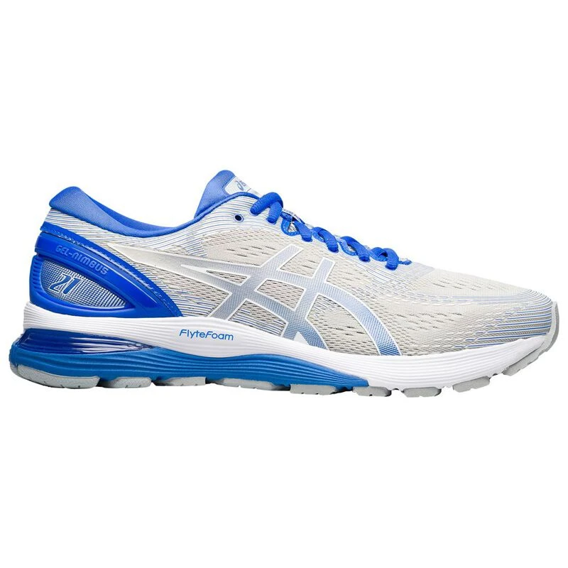 Asics Mens Gel Nimbus 21 Lite Show Shoes Grey Blue Sportpursuit.c