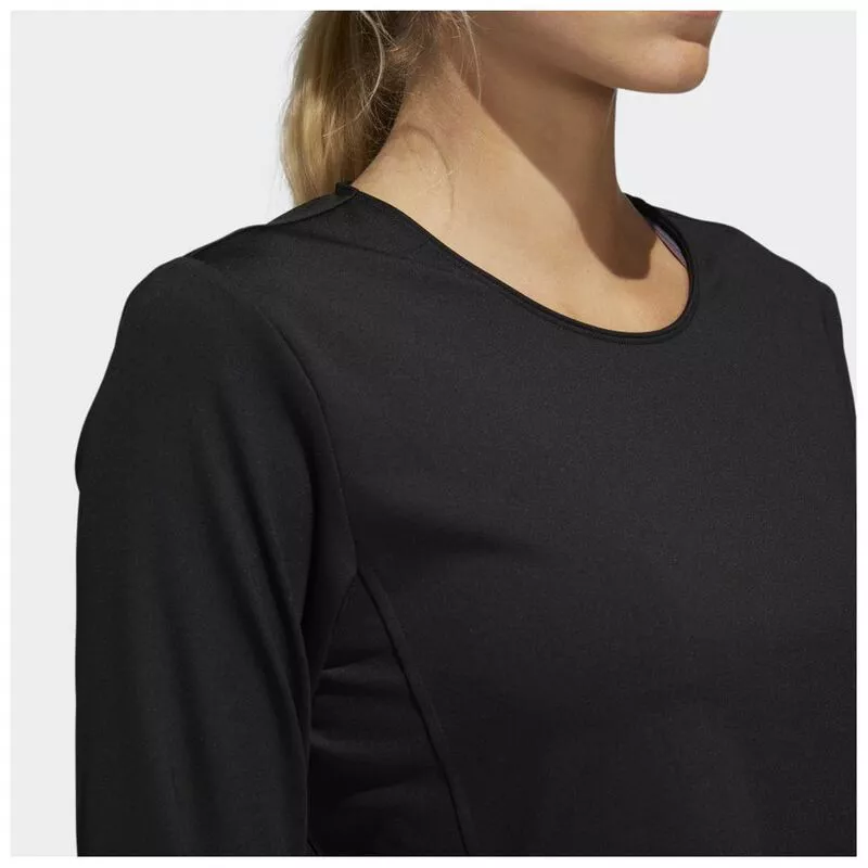 Adidas Womens Layering Long Sleeve TShirt (Black)