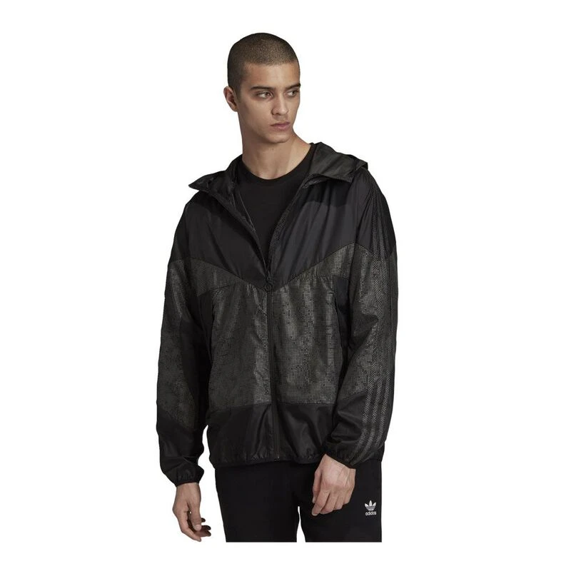 Adidas Mens Originals PT3 Windbreaker Jacket Black Sportpursuit