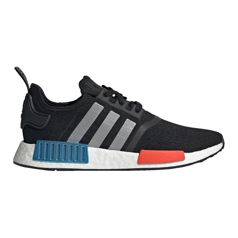 Adidas Mens Originals NMD R1 Shoes Core Black Silver Metallic Solar R