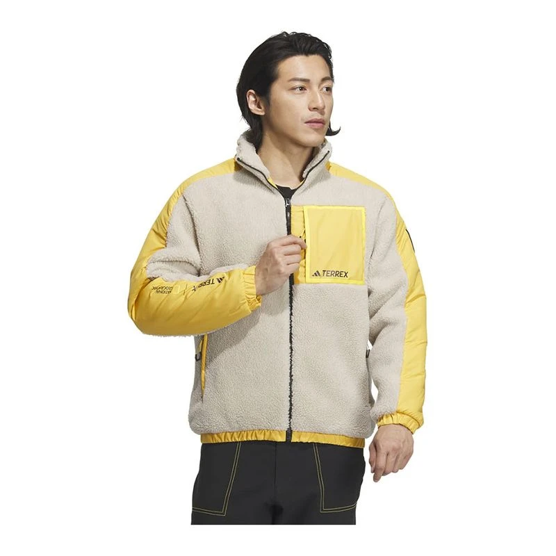 Adidas Mens Nat.Geo High PL Jacket Blue Sportpursuit