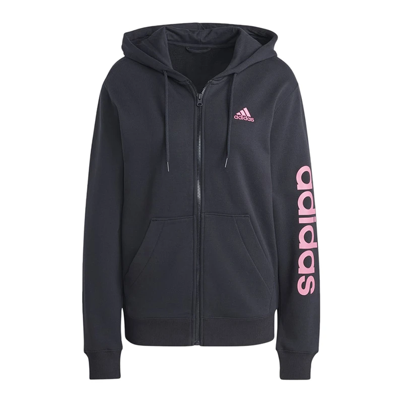 Adidas Womens IC5017 Hoody (Black/Pulmag) | Sportpursuit.com