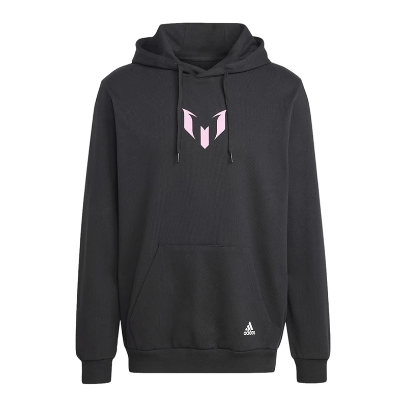 Adidas Felpa con cappuccio Messi N10 Uomo Nero privatesportshop