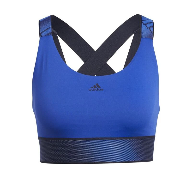 Adidas Womens Believe This Sports Bra (Blue)