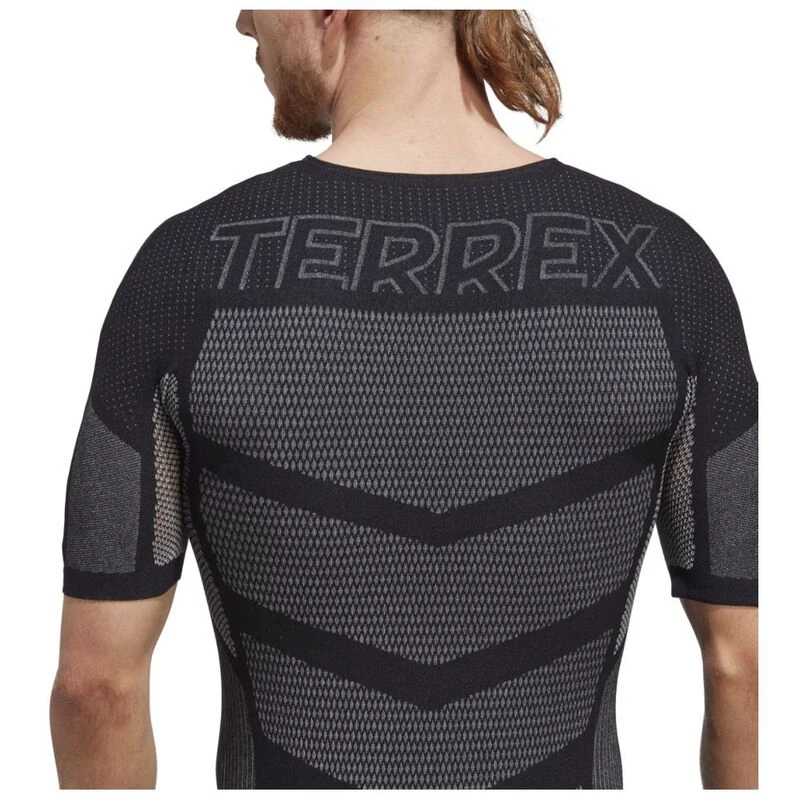 Adidas Maglia termica Drynamo SS Uomo Nero Bianco privatesportshop