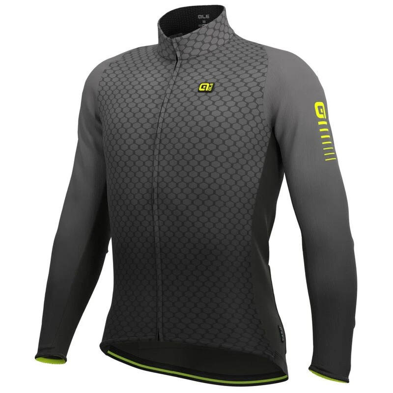 Ale Mens R-EV1 Velocity Wind Graphene Long Sleeve Jersey (Charcoal Gre