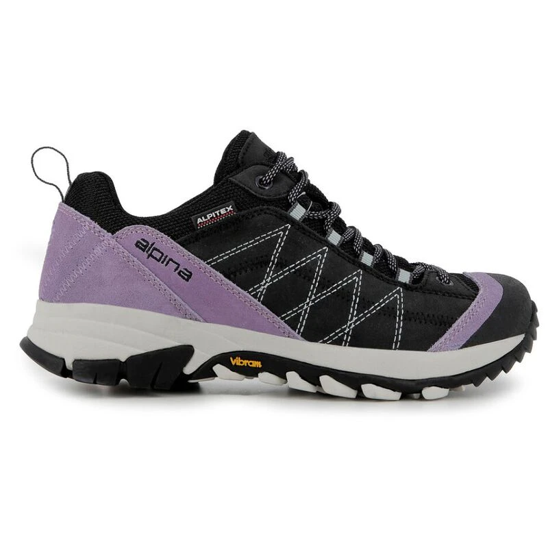 Alpina Sports Womens Glacia Hiking Shoes (Lavander/Black) | Sportpursu