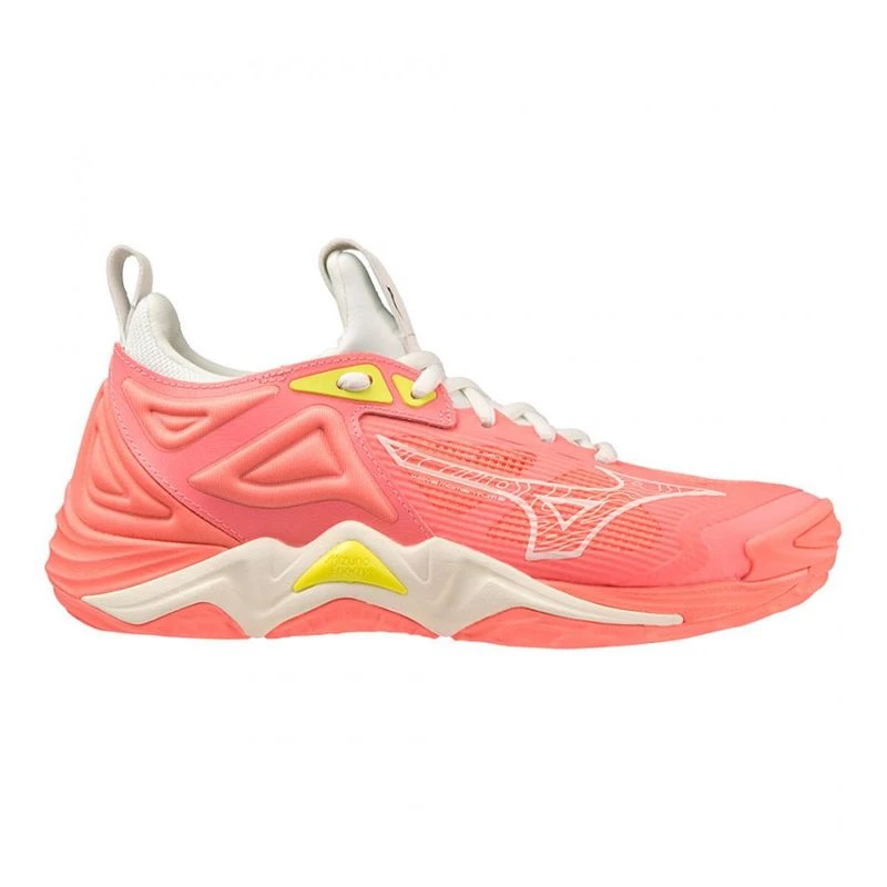Mizuno Womens Wave Momentum 3 Handball Shoes Rose Sportpursuit