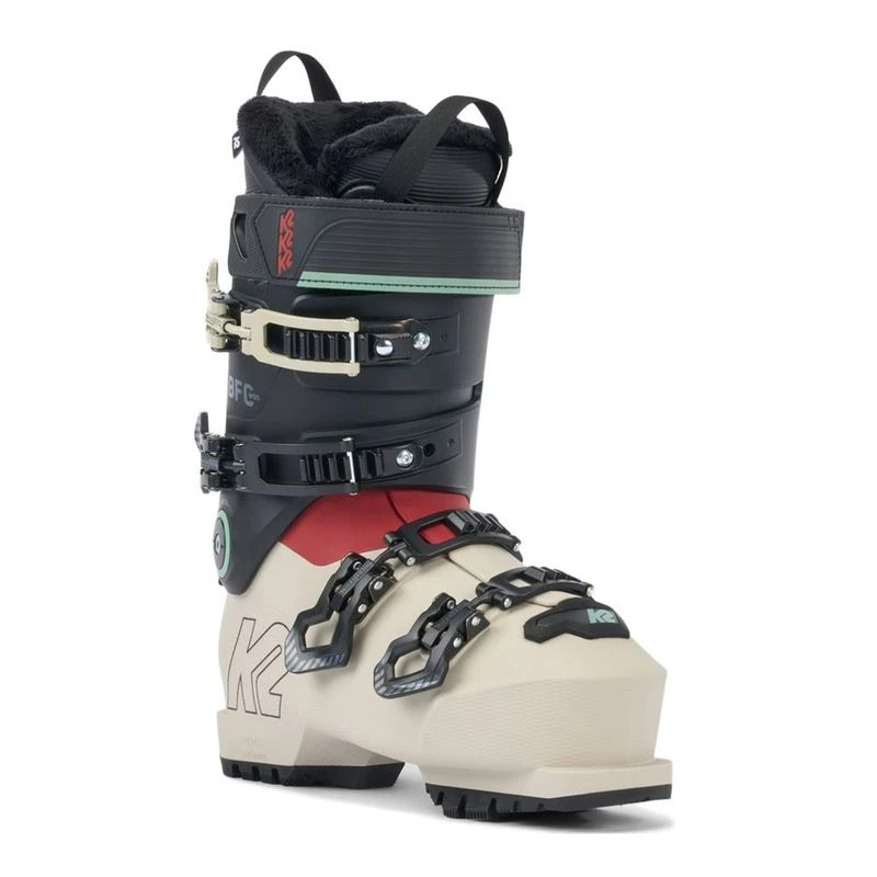 K2 Womens BFC 95 Ski Boots White Burgundy Black Sportpursuit
