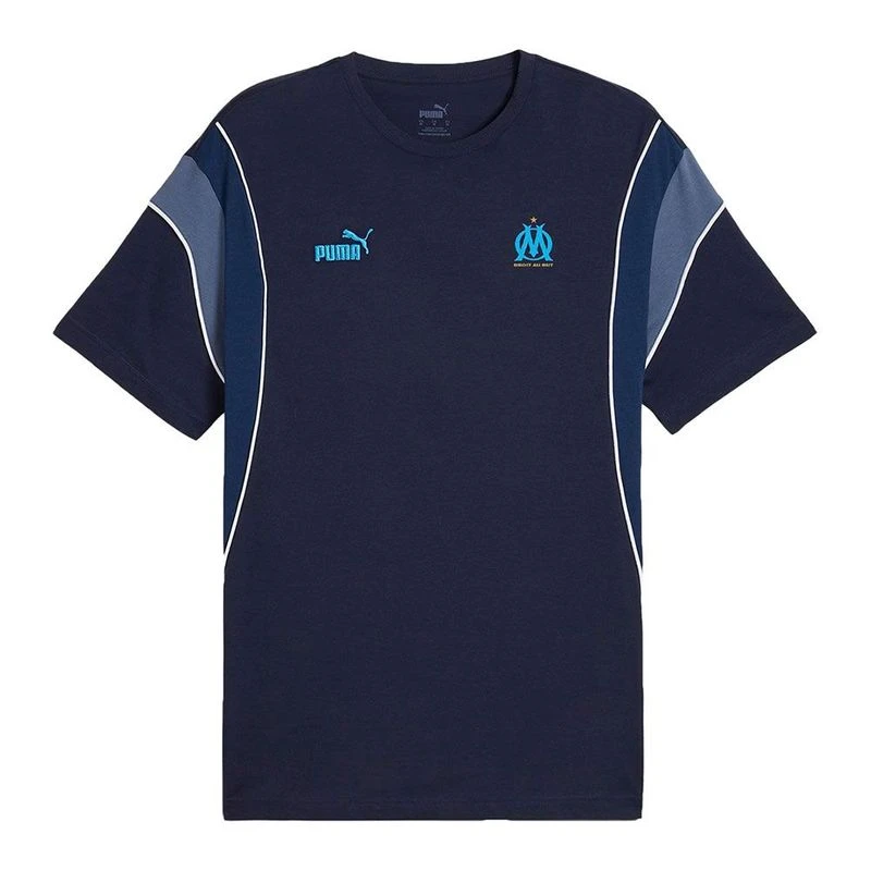 Puma Mens OM Archive T Shirt Blue Sportpursuit