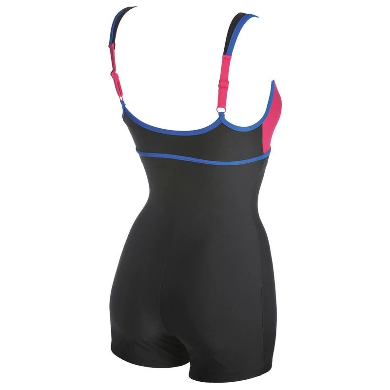 Arena Womens Venus Combi Swimsuit (Black/Blue/Rose)