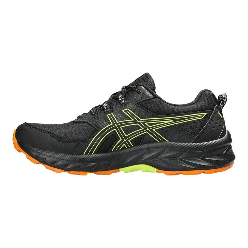Asics Mens Gel Venture 9 Trail Running Shoes Black Neon Lime Sport