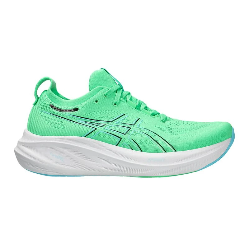 Asics Mens Gel Nimbus 26 Running Shoes Green Sportpursuit